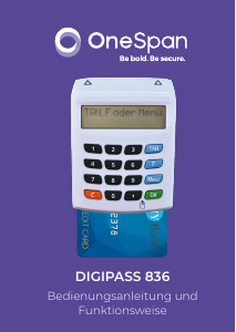 Bedienungsanleitung OneSpan Digipass 836 Kartenleser