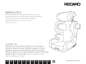 Handleiding Recaro Mako Elite 2 Autostoeltje