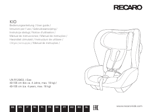 Manual Recaro Kio Scaun auto