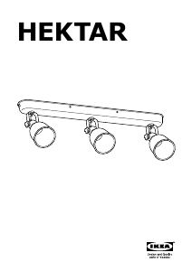 Manual de uso IKEA HEKTAR (3 spots) Lámpara