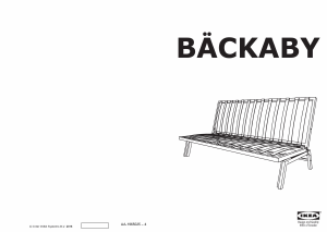 Hướng dẫn sử dụng IKEA BACKABY Giường ban ngày