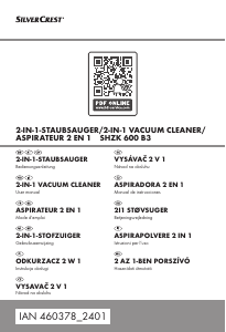 Mode d’emploi SilverCrest SHZK 600 B3 Aspirateur