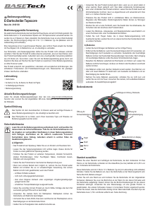 Manual Basetech 2103130 Topscore Dartboard