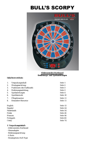 Bedienungsanleitung Bull's Scorpy Dartscheibe