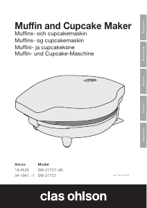 Bruksanvisning Clas Ohlson SW-217C7 Cupcakemaskin