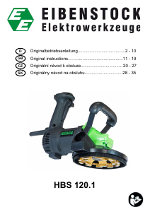Manual Eibenstock HBS 120.1 Concrete Grinder