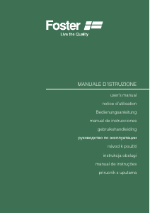 Manuale Foster 7638 008 Piano cottura