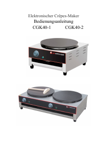 Bedienungsanleitung GGM Gastro CGK40-1 Crêpes Maker