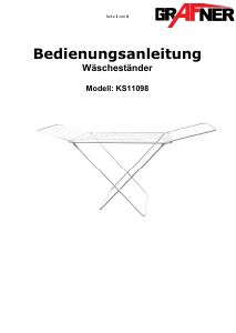 Bedienungsanleitung Grafner KS11098 Wäscheständer