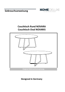 Bedienungsanleitung Home Deluxe Novaris Couchtisch