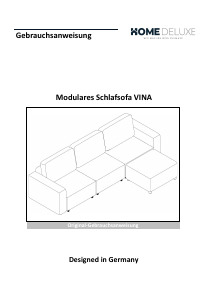 Bedienungsanleitung Home Deluxe Vina Schlafsofa