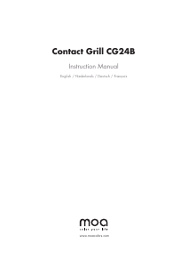 Bedienungsanleitung Moa CG24B Kontaktgrill