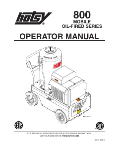 Manual Hotsy 853 Pressure Washer