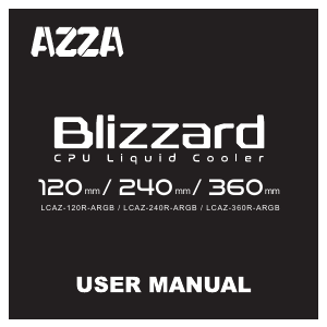 Instrukcja AZZA LCAZ-240R-ARGB Blizzard Chłodnice CPU