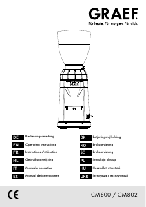 Bedienungsanleitung Graef CM 800 Kaffeemühle