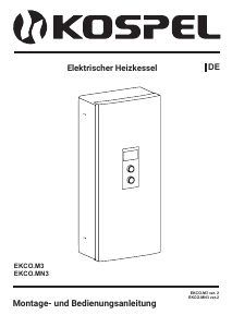 Bedienungsanleitung Kospel EKCO.M3 Zentralheizungskessel