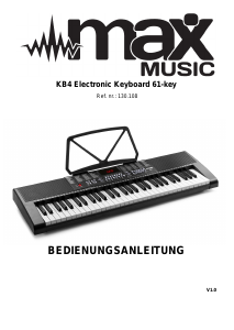 Bedienungsanleitung MAX Music KB4 Keyboard