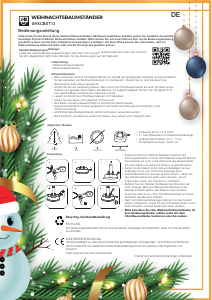 Bedienungsanleitung SHX SHXCBST13 Christbaumständer
