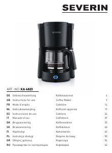 Handleiding Severin KA 4823 Koffiezetapparaat