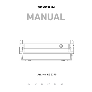Εγχειρίδιο Severin KG 2399 Σχάρα επαφής
