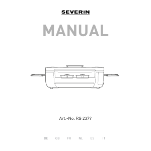 Bedienungsanleitung Severin RG 2379 Raclette-grill