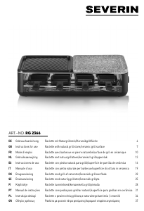 Brugsanvisning Severin RG 2366 Raclette grill