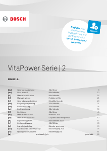 Instrukcja Bosch MMB2111M VitaPower Serie 2 Blender