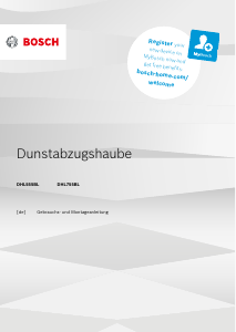 Bedienungsanleitung Bosch DHL555BLGB Dunstabzugshaube