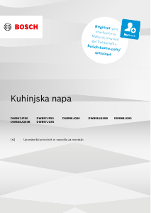 Priročnik Bosch DWB98JQ50 Kuhinjska napa