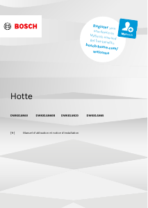 Mode d’emploi Bosch DWK81AN65 Hotte aspirante