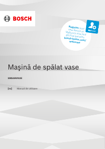 Manual Bosch SMS4HVI02E Maşină de spălat vase