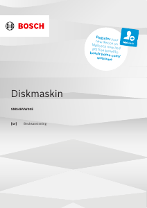 Bruksanvisning Bosch SMS4HVW00E Diskmaskin