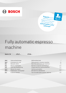 Manual de uso Bosch CTL7181B0 Máquina de café espresso