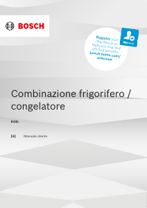 Manuale Bosch KGN492XCF Frigorifero-congelatore