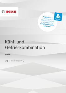 Bedienungsanleitung Bosch KGN76AIDR Kühl-gefrierkombination