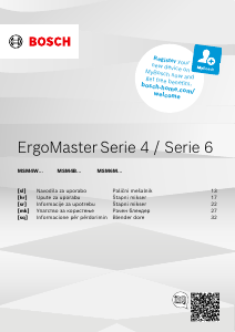 Прирачник Bosch MSM4W421 ErgoMaster Рачен блендер