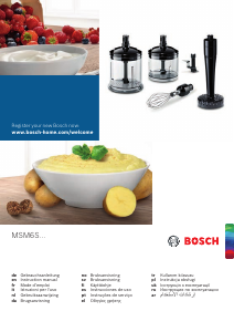 Εγχειρίδιο Bosch MSM6S50BGB Μπλέντερ χειρός