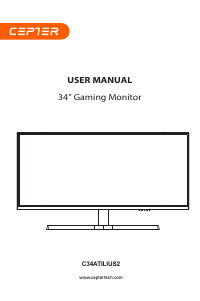 Handleiding Cepter C34ATILIUS2 LED monitor