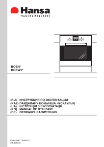 Manual Hansa BOEW68102 Cuptor