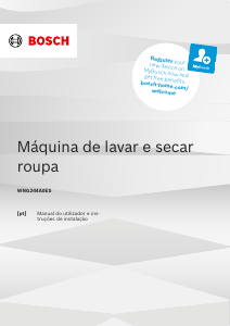 Manual Bosch WNG244A0ES Máquina de lavar e secar roupa