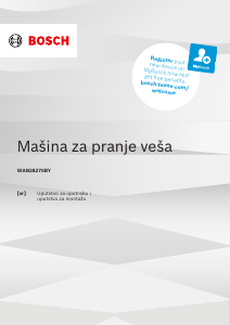 Priručnik Bosch WAN28270BY Stroj za pranje rublja