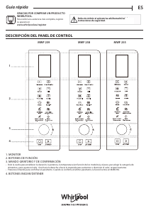Manual de uso Whirlpool MWF 255 W Microondas