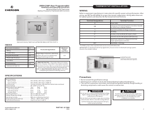 Manual Emerson 1F83H-21NP Thermostat