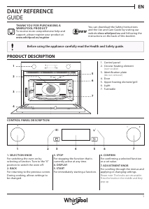 Brugsanvisning Whirlpool W7 MW561 UK Mikroovn