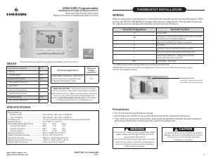 Manual de uso Emerson 1F83H-21PR Termostato