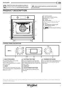 Rokasgrāmata Whirlpool OMSK58CU1SB Cepeškrāsns