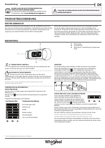 Mode d’emploi Whirlpool ARG 8502 Réfrigérateur