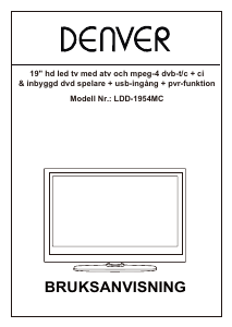 Bruksanvisning Denver LDD-1954MC LED TV