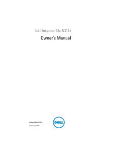 Bruksanvisning Dell Inspiron 13z-N311z Bärbar dator