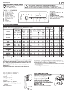 Manual Whirlpool TDLR 7231BS SPT Máquina de lavar roupa